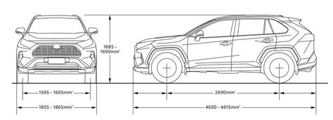 2023 Toyota Rav4 Hybrid Dimensions