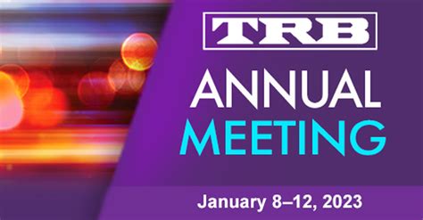 2023 Trb Annual Meeting