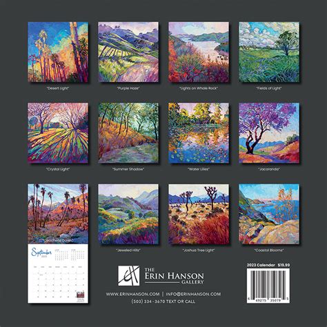 2023 Wall Calendar Open Impressionism Classics Image 2