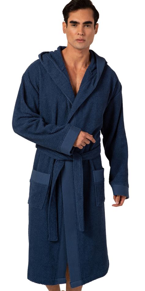 Pavilia Mens Fleece Robe | Soft Warm Bathrobe for Men Plush Spa Robe with Piping, Men's, Size: One size, Gray