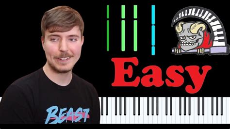 Mr Beast Outro Sheet music for Piano, Vocals (Piano-Voice