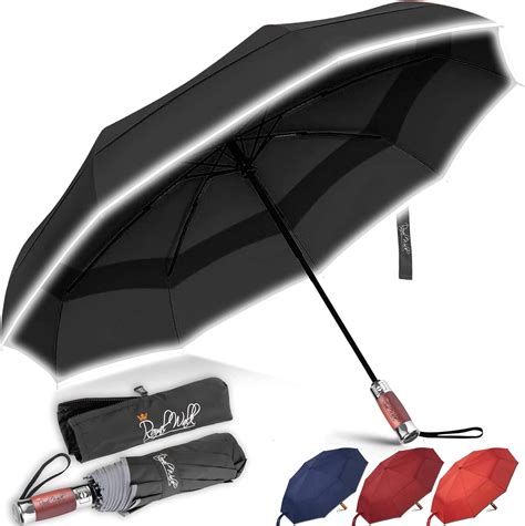 Large Umbrella with Wood Handle 54 Walking Stick Royal Walk