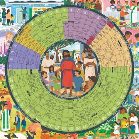 2023 Year of Grace Liturgical Calendar Poster Large Laminated