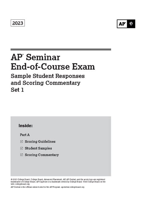 2023 Ap Seminar Section B Examples