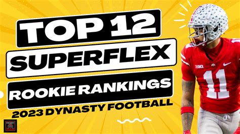 2023 dynasty superflex rankings. So, below you will find my PPR rookie dynasty rankings for both 1QB and Superflex leagues. This is how I would rank this class of rookies for dynasty/keeper purposes coming out of the 2023 NFL Draft. If you would like to see how I rank these players just for the 2023 season, you can check out my Top 100 . 