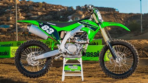 KX ™ 450SR. 2023. KX ™ 450SR. MSRP $12,699. The 2023 Kawasaki KX™250 motocross motorcycle featuring ERGO-FIT adjustability and a powerful 249cc four-stroke engine has all the championship-proven performance you need to Be Next.