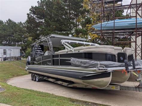 2023 premier 350 escalante price. The best of the best. 35' Incredible tri-toon pontoon with twin 350 hp Suzuki duo props and joystick docking. Absolutely loaded. Top deck with water slide, front bimini, power bimini on top deck, walk in head with pumpout, fridge, lighting inside, outside and underwater (20 colors), JL Audio sound system with amps and subwoofer, 12" Simrad touchscreen, refrigerated cupholder for the captain ... 