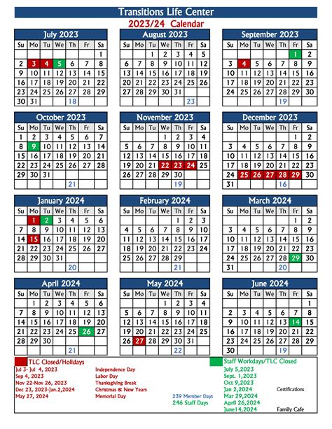 20232024 THRIVE Program Calendar TLC Ocala