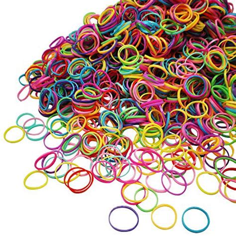 2000 PCS Mini Small Rubber Bands for Hair, Tiny Colorful Hair Elastics,  Hair Rubber Bands for Girls Toddler Kids Baby, Premium Elastic Hair Ties  with