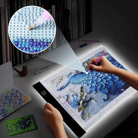 A1 Large LED Light Pad for Diamond Painting AC Powered Light Board