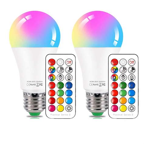 Kobra LED Color Changing Light Bulb with Remote Control - 16 Different  Color Choices Smooth, Fade, Flash or Strobe Mode - Smart Remote Lightbulb -  RGB