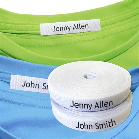  Writable Iron on Clothing Labels for Nursing Homes & Day Care  Needs- Precut 2”x0.38” Personalized Name Tags for Clothes, Uniforms &  Beddings- Laundry Safe Quick to Apply Fabric Labels (100pcs)