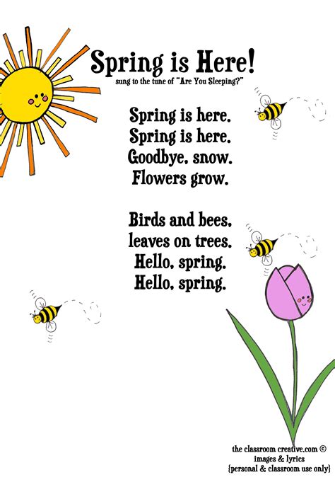 2024 Springtime poems for first graders - фсорвз.рф