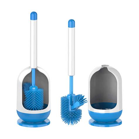 Toilet Brush And Holders, Refillable Toilet Brush And Holder, Soap  Dispenser Toilet Brush, Tpr Soft Silicone Toilet Brush With Cleaning Fluid,  For Bat