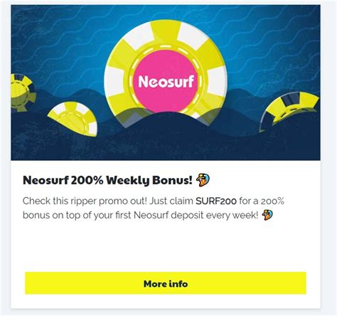 $10 neosurf  Punters can only use the prepaid voucher to deposit funds, while withdrawals must be performed through other methods such as a bank wire or an e-wallet