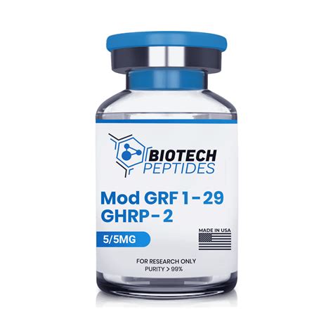 пептид grf 1-29 2 mg I use this peptide combination and to a 10 mg blend (5mg cjc/5mg ipamorelin) I add 2 ml bacteriostatic water