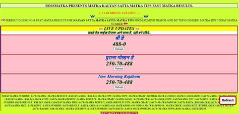 बॉस मटका 420 143 Satta Matka is a orginal matka game plan of matka betting on satta matka market numbers