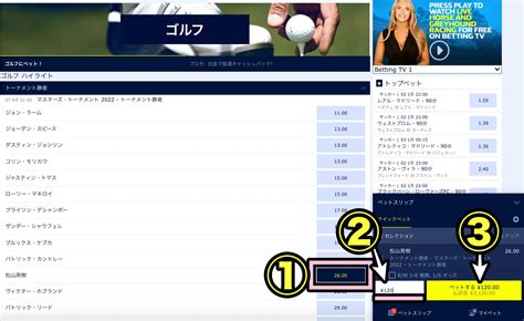 ブックメーカー ゴルフ 賭け方 ウィリアムヒルスポーツの賭け方に関する補足解説です。