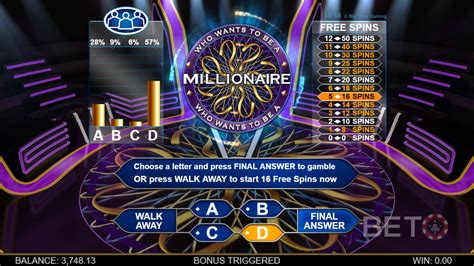 リアルマネーで who wants to be a millionaire をプレイ Het format werd door