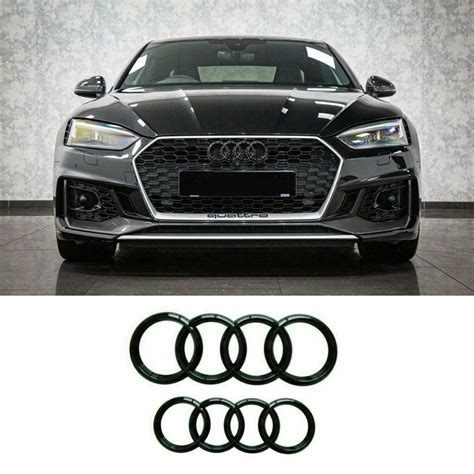 2024 Black Audi Rings Front Grill rings -  Unbearable  awareness is