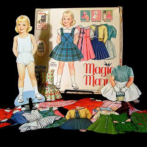 MAGIC MARY JANE MAGNETIC PAPER DOLLS BLACK AA 1975 15 OUTFITS AND
