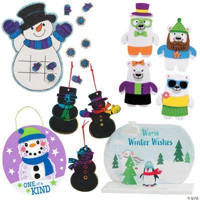 Snowman Craft Kit Assortment Bulk 60 Pc 