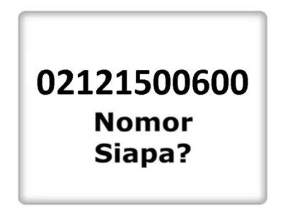 02121500600 nomor siapa 45