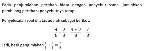 1 per 8 ditambah 3 per 4  30 November 2020 03:03