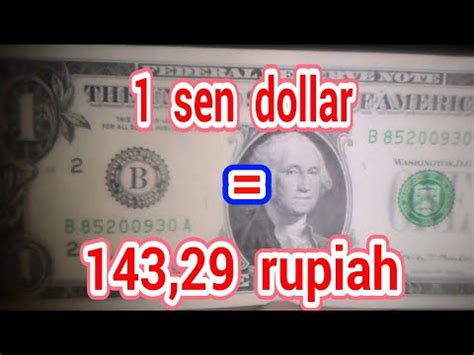 1 sen dollar berapa rupiah  Halo salam kenal, apakah sgd akan bisa turun? Balas 0