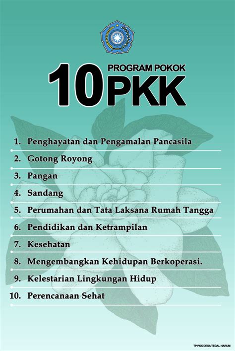 10 program pokok pkk terbaru 14/385/DP3AKB/2017 tanggal 9 Maret 2017