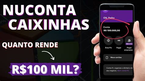 100 mil no nubank rende quanto  Quanto rende 100 mil no Nubank em um mês? Quanto rende R$ 100 mil na conta do Nubank por mês? – Deixar R$ 100 mil na conta do Nubank por mês consegue entregar um rendimento de R$ 870,57, após descontos do Imposto de Renda