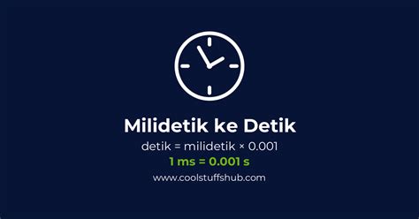 1000 milidetik berapa detik 000 milidetik Pembahasan:tinggal kalikan nilai waktunya dengan seribu kita tahu 1 detik :1000 Milidetik berarti 3600×1000 : 3