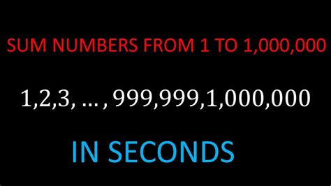 1000000 seconds  1000000 ms = 1000 sec