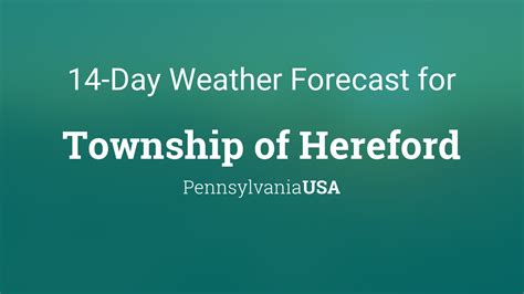 10dayweatherhereford On Saturday, in Hereford Hill, moderately clouded weather is expected