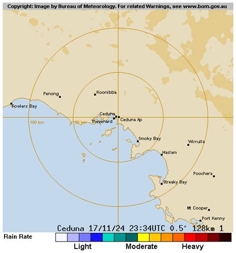 128 km radar loop  View the current warnings for Western Australia