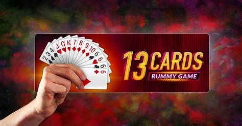 13 card rummy  When playing with more than one deck it is possible for a set to contain identical cards, for example 9-9-9