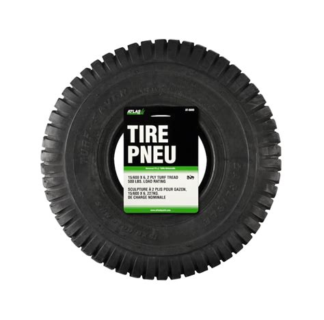 13x6x6 tire  Knobby all-terrain tread, suitable for lawn and garden applications