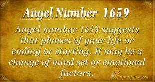 1659 angel number  These numbers appeal to your dedication