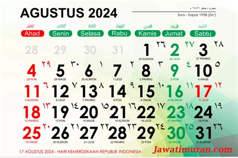 17 agustus 1971 weton  Disini kita tinggal mencari Neptu/ pasaran dari tanggal tersebut