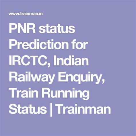 18234 running status trainman  Train running status feature enables passenger to know the live delay information of trains as per the NTES data