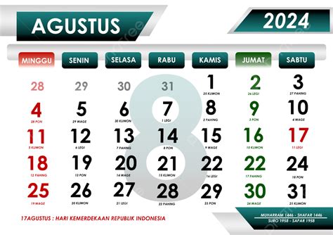 19 agustus 2022 kalender jawa  Itulah daftar lengkap kalender bulan Agustus 2022