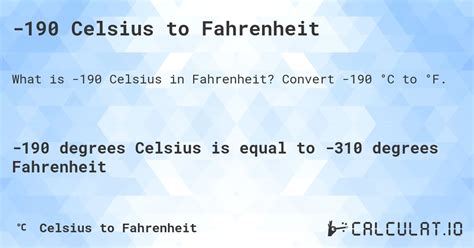 190c to f  What is 170 Celsius in Fahrenheit? How hot is 170 degrees Celsius? Translate 170° from C to F