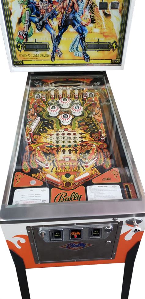 1979 kiss pinball machine for sale  Built in Chicago and released in 1979 by Bally Manufacturing, this pinball