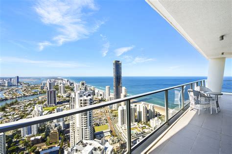 198 ferny avenue surfers paradise  The good sized balcony offers amazing views of the river & hinterland