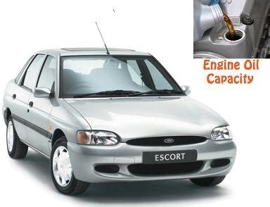 1997 ford escort engine oil capacity  General Maintenance Information; Normal Scheduled Maintenance;