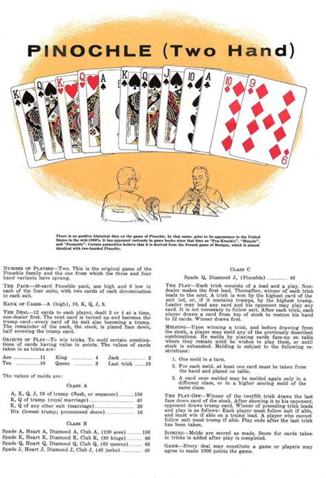 2 handed pinochle with dummy hand Pinochle was also played and I played a good deal of 2-handed Pinochle with my grandfather (who was a fabulous card player)