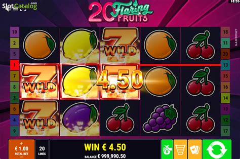 20 flaring fruits kostenlos spielen  20 Flaring Fruits is a 5x3, 20-payline video slot that incorporates an extra scatter Star-Symbol and two risk features