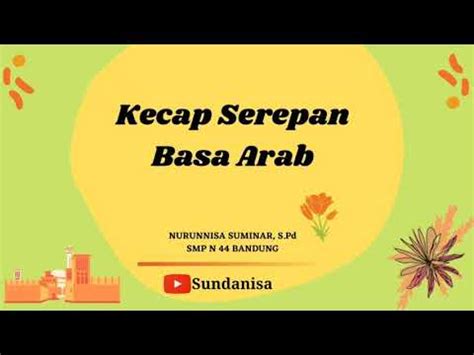 20 kecap serepan tina bahasa arab  Belanda