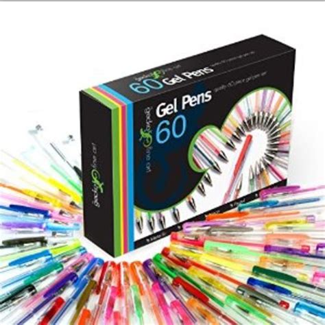 Gel Pens Set, 260 Pack Feela 130 Colored Gel Pens Plus 130 Refills