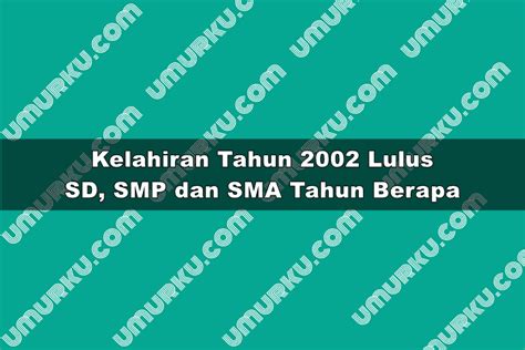 2002 lulusan tahun berapa  Berikut Artis lulusan Unpad, kampus penghasil orang hebat: 1